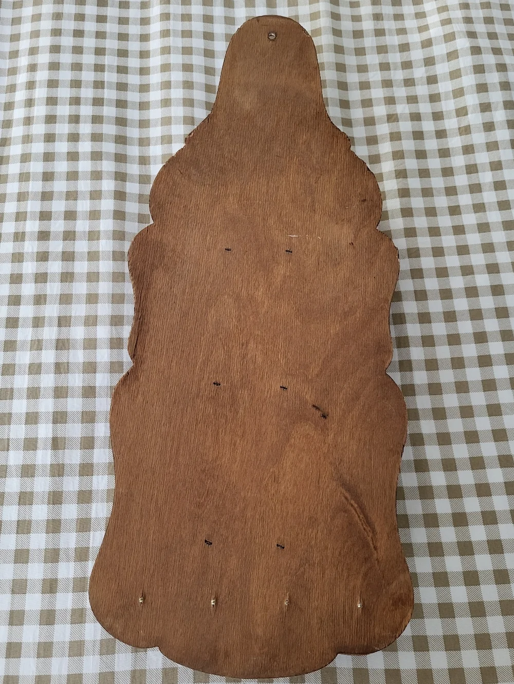 Vintage Mid-Century Modern Wooden Owl Letter Holder Featuring Three Carved Owls
